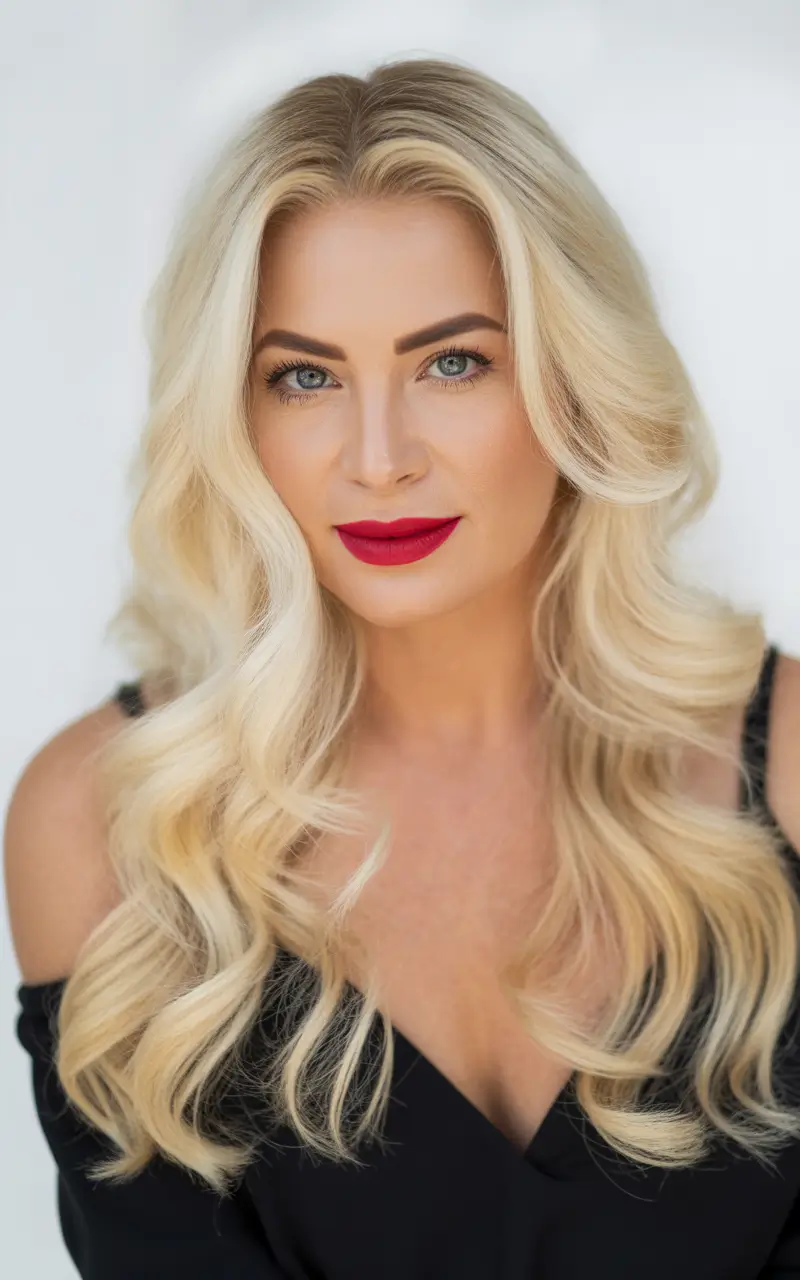 October 2025 Hair Color Trends Platinum Blonde Elegance