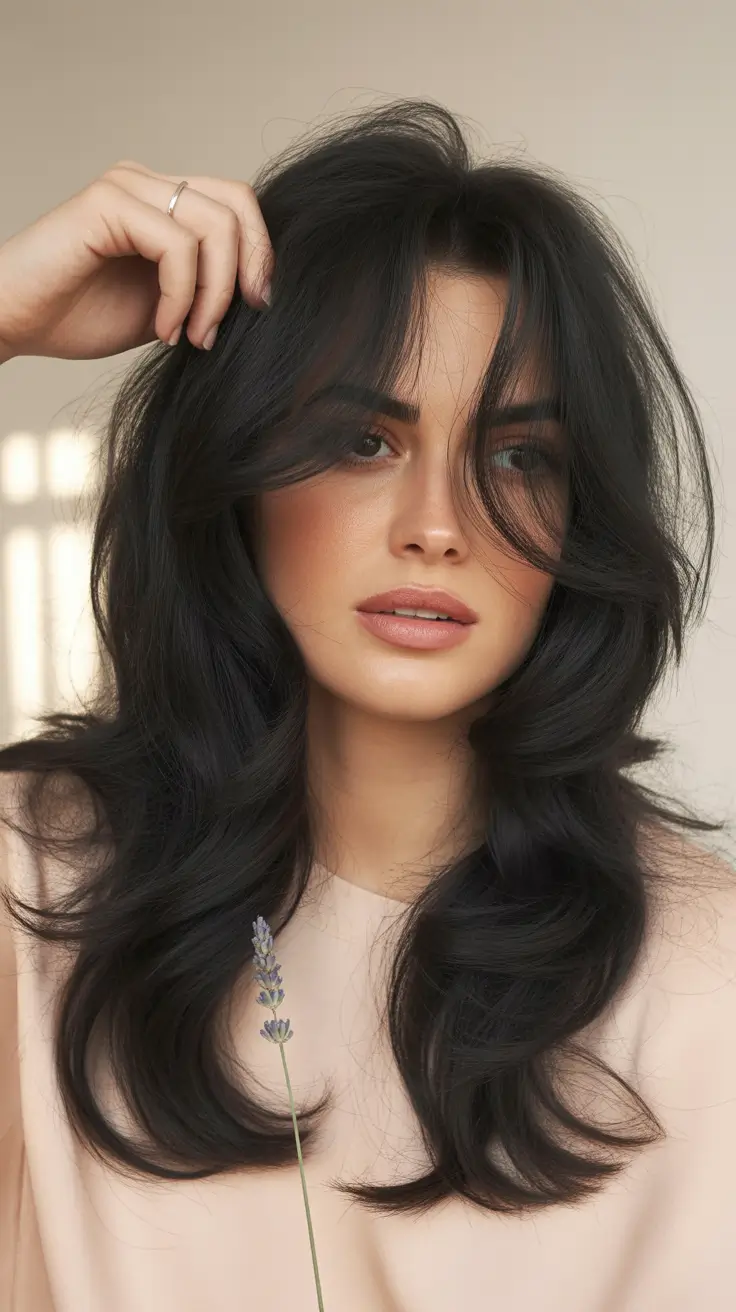 October 2025 Hair Color Trends Velvet Midnight Layers