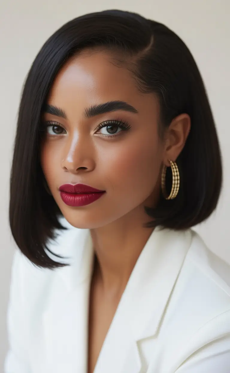 October 2025 Hair Color Trends Classic Sleek Bob for Short Women