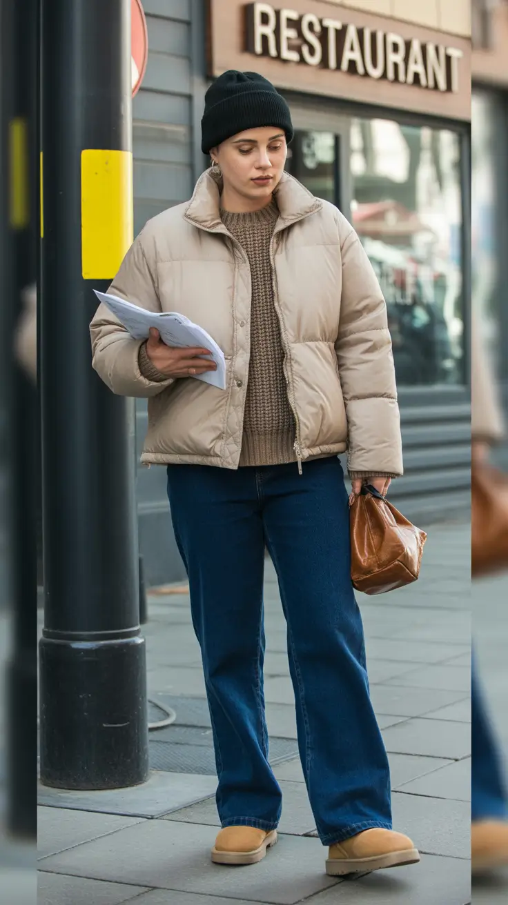 Outfit Inspiration for Winter 2025 2026 Casual Cool with Denim & Puffers