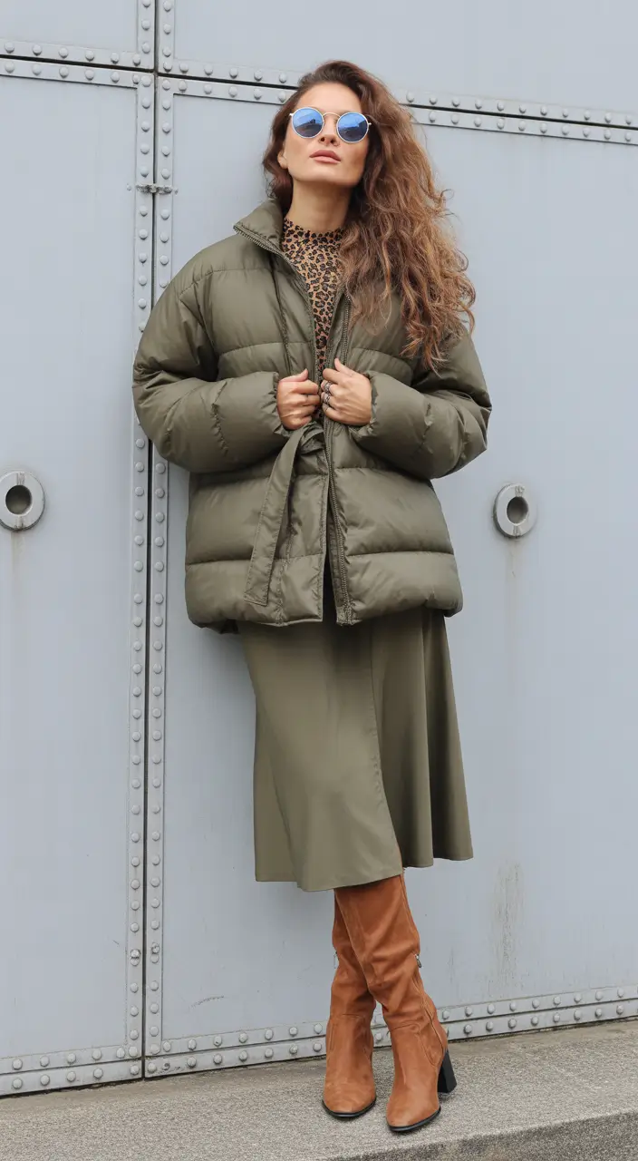 Outfit Inspiration for Winter 2025 2026 Army Green Luxe