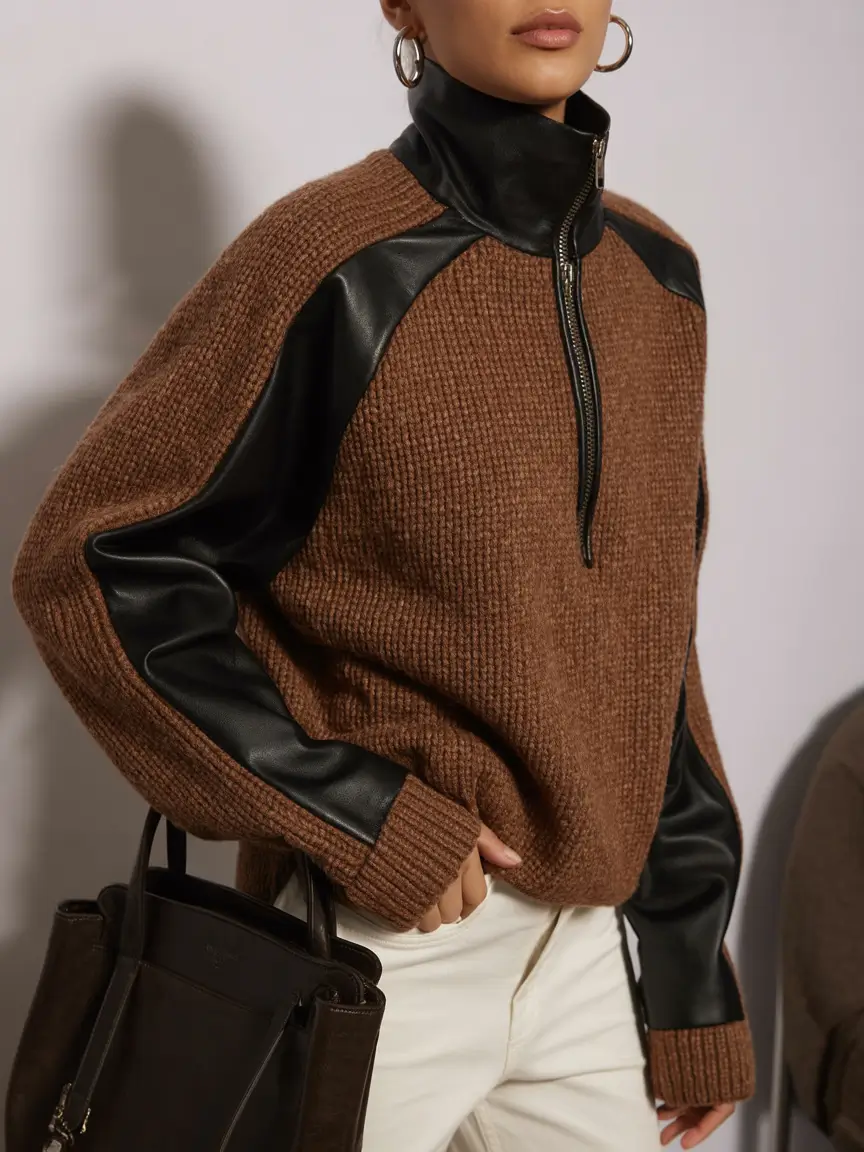 Outfits for Early Winter 2025 Warm Contrast in Textures