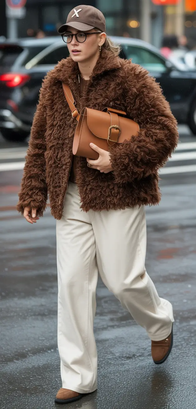 Outfits for Early Winter 2025 Chocolate Textures and Cream Balance