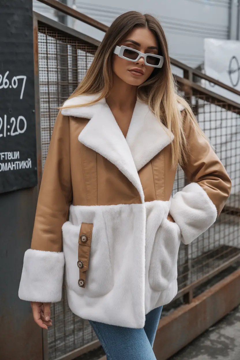 Outfits for Early Winter 2025 Shearling Accents Done Right