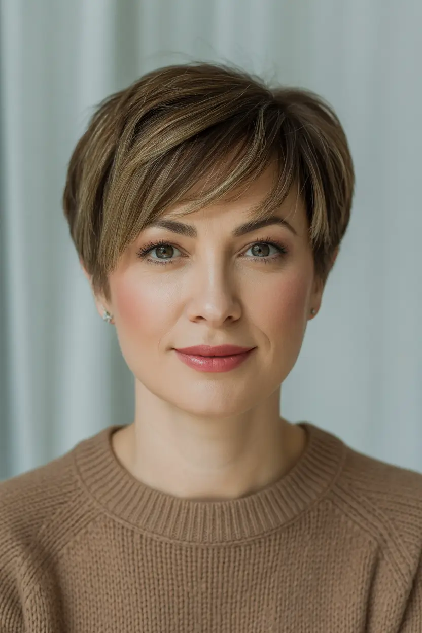 Pixie Haircuts Ideas for Winter 2025–2026 Classic Short Brunette Pixie