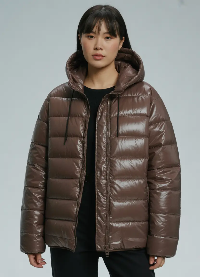 puffer jacket outfit Winter 2025 2026 Warm Mocha Practicality