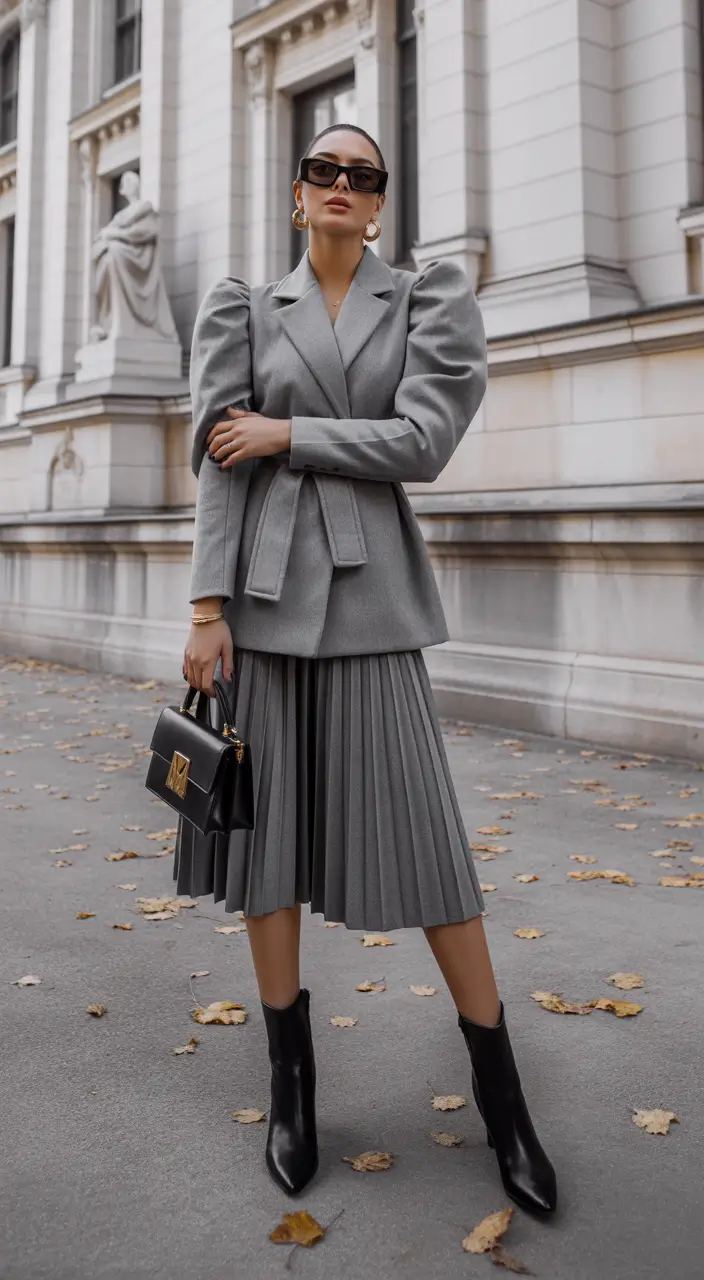 Women business classy Structured Grey Elegance