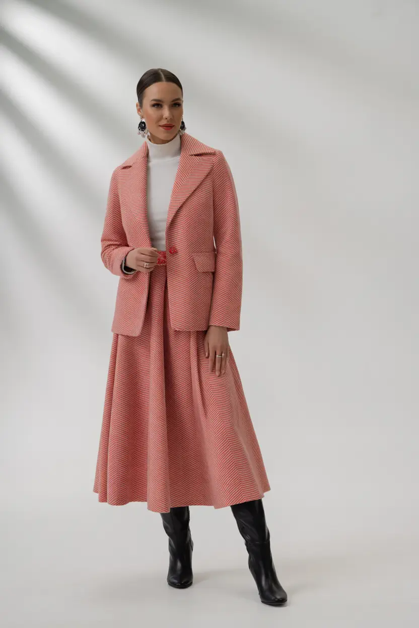 Women business classy Coral Tweed Statement