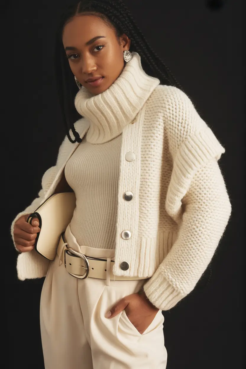 Women business classy Winter White Layers
