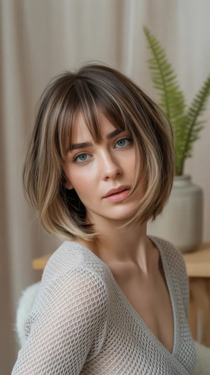 Trendy Short Haircuts Winter 2025–2026 – Soft Layered Lob