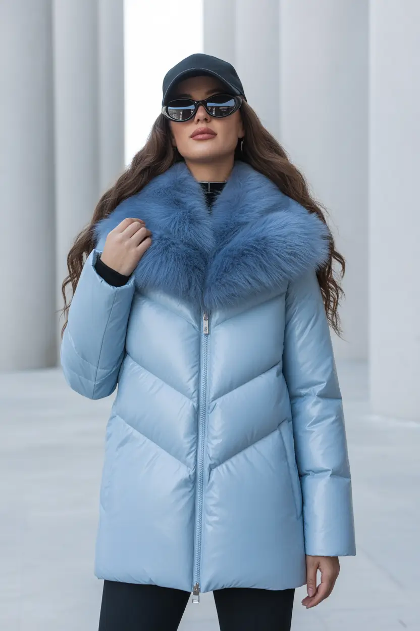 Trendy Winter Fashion Outfit Ideas 2025 2026 Ice Blue Street Luxury