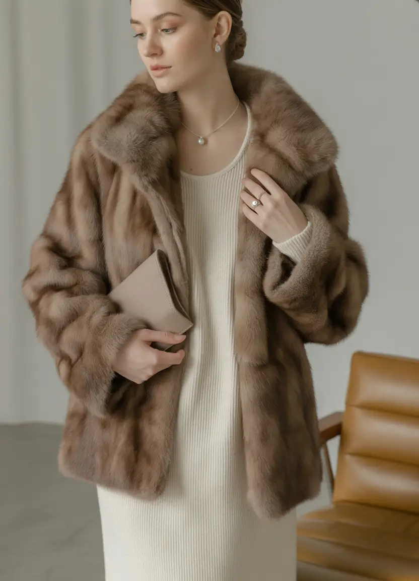 Trendy Winter Fashion Outfit Ideas 2025 2026 Soft Mink Elegance