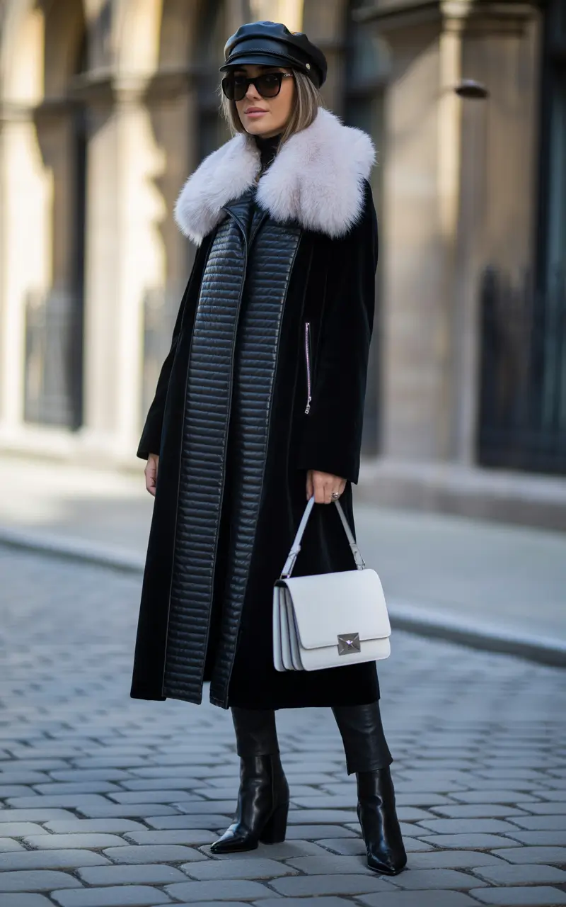Trendy Winter Fashion Outfit Ideas 2025 2026 Parisian Noir