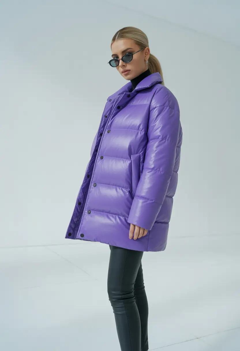 Trendy Winter Fashion Outfit Ideas 2025 2026 Vibrant Purple Statement