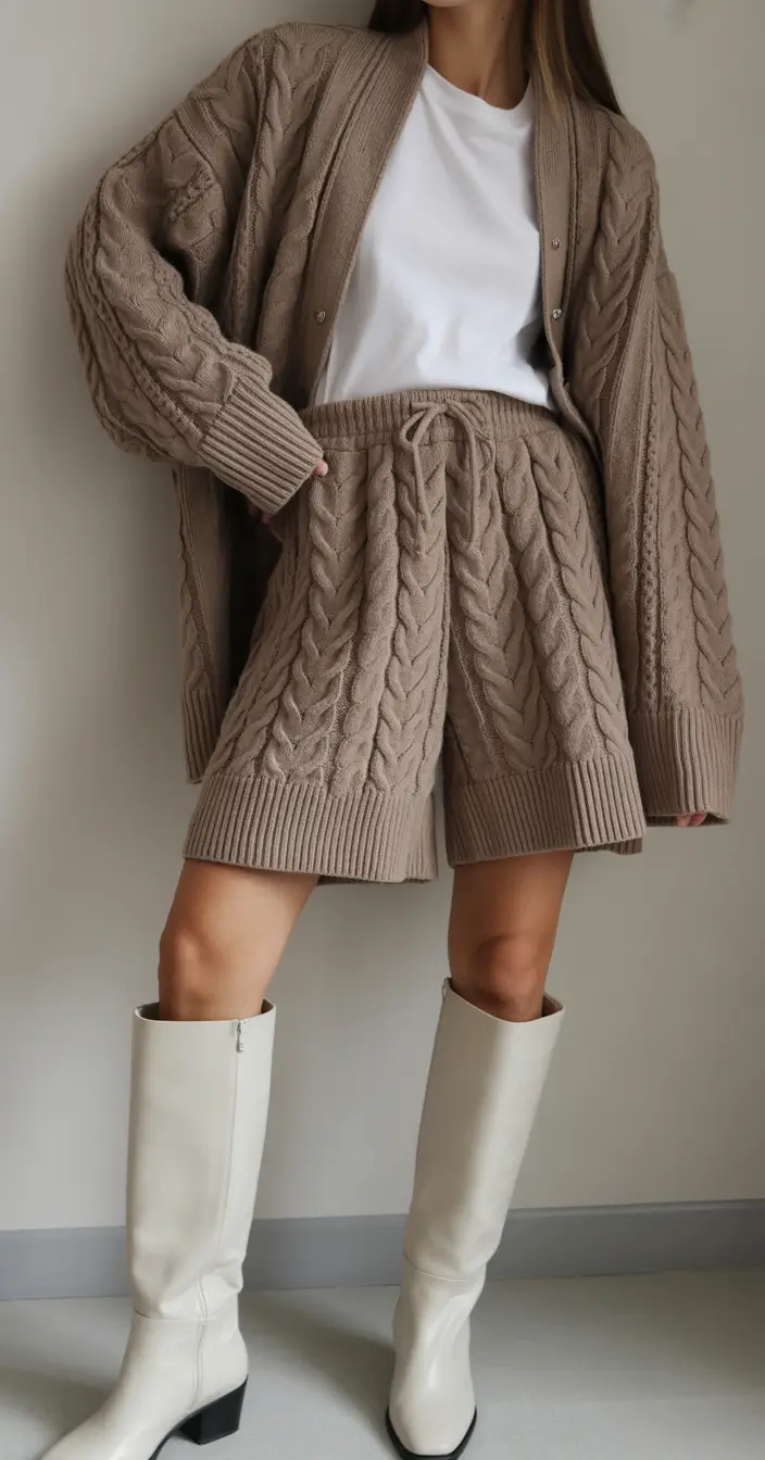 Trendy Winter Outfits 2025 2026 New Ideas Knitted Cozy Set