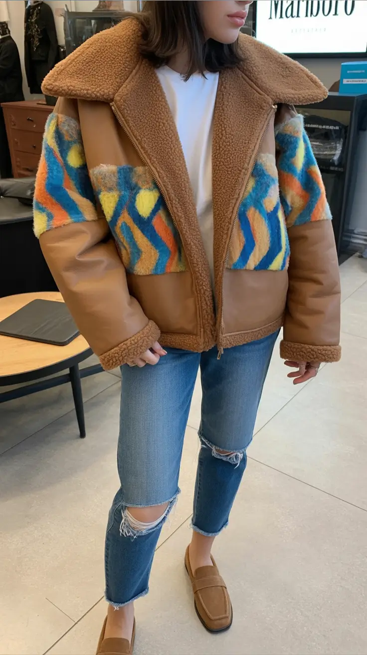 Trendy Winter Outfits 2025 2026 New Ideas Playful Retro Patchwork