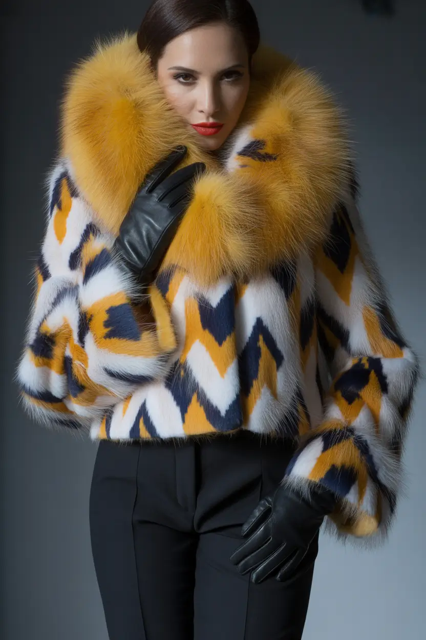 Winter 2025–2026: Classy Outfits for Women Golden Fur Drama