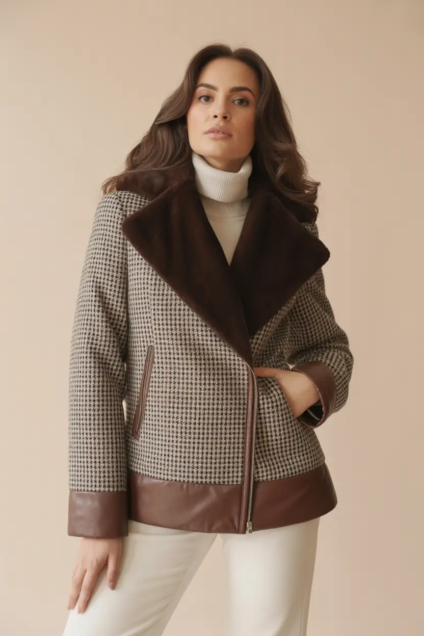 Winter 2025–2026: Classy Outfits for Women Houndstooth Heritage