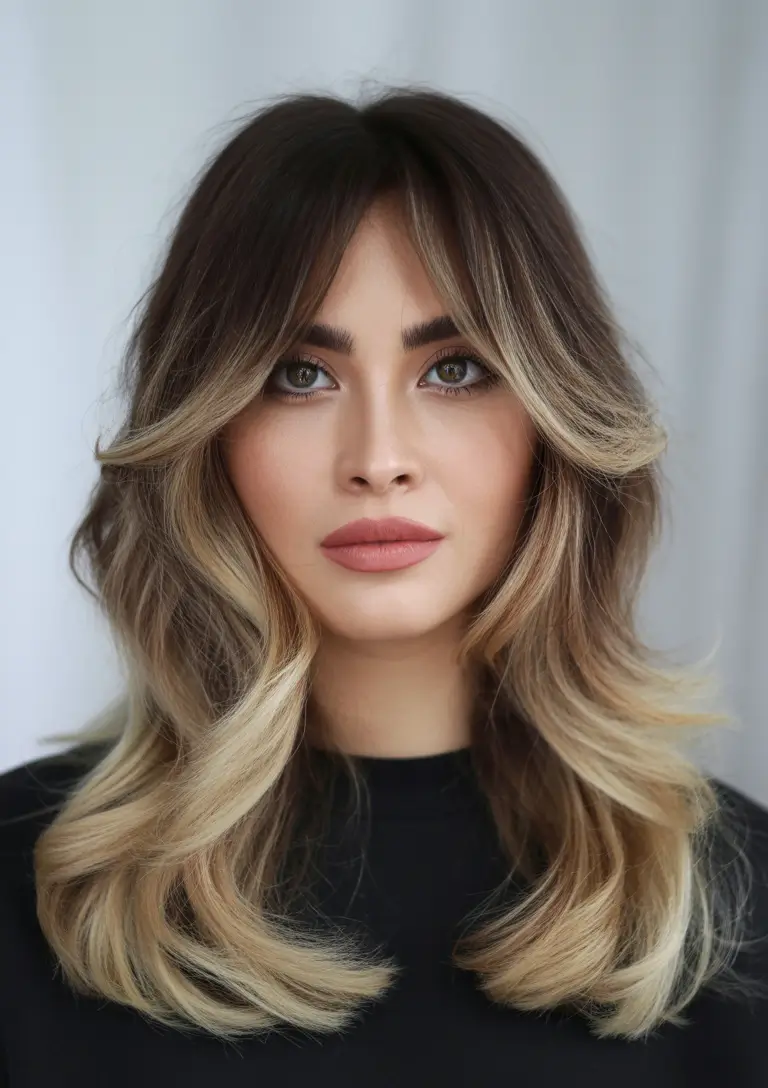Winter 2025–2026 Haircuts and Color Ideas Butterfly Layers with Blonde Ribbons