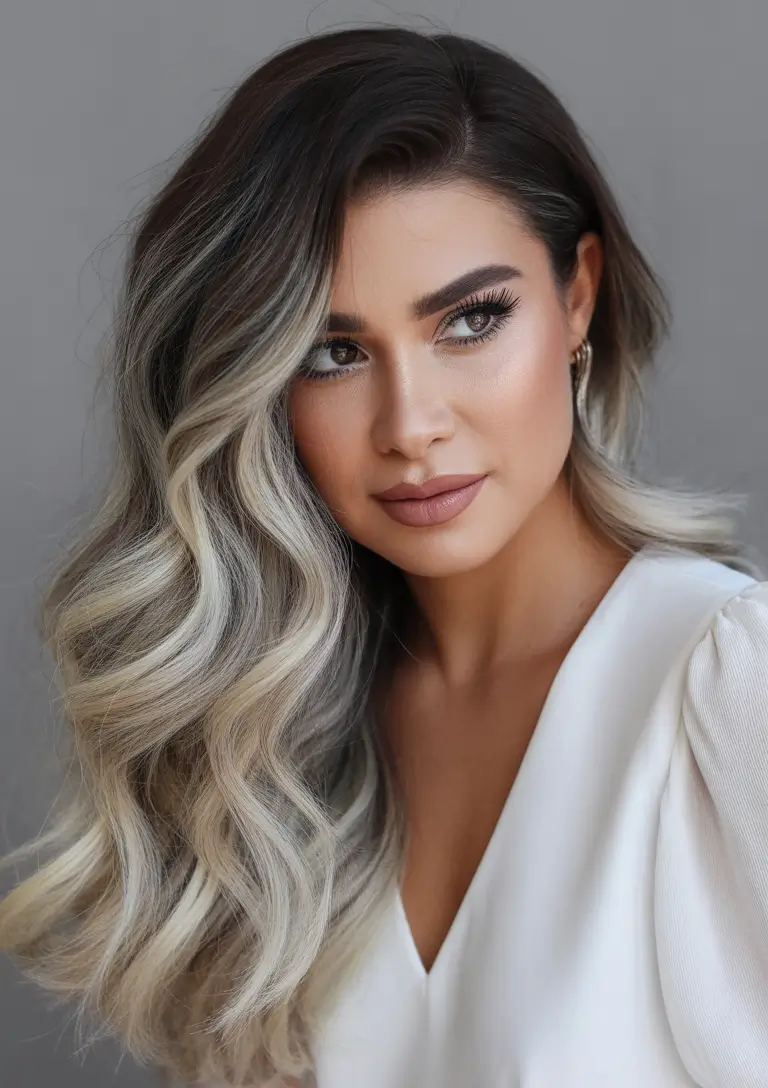 Winter 2025–2026 Haircuts and Color Ideas Smoky Blonde Waves