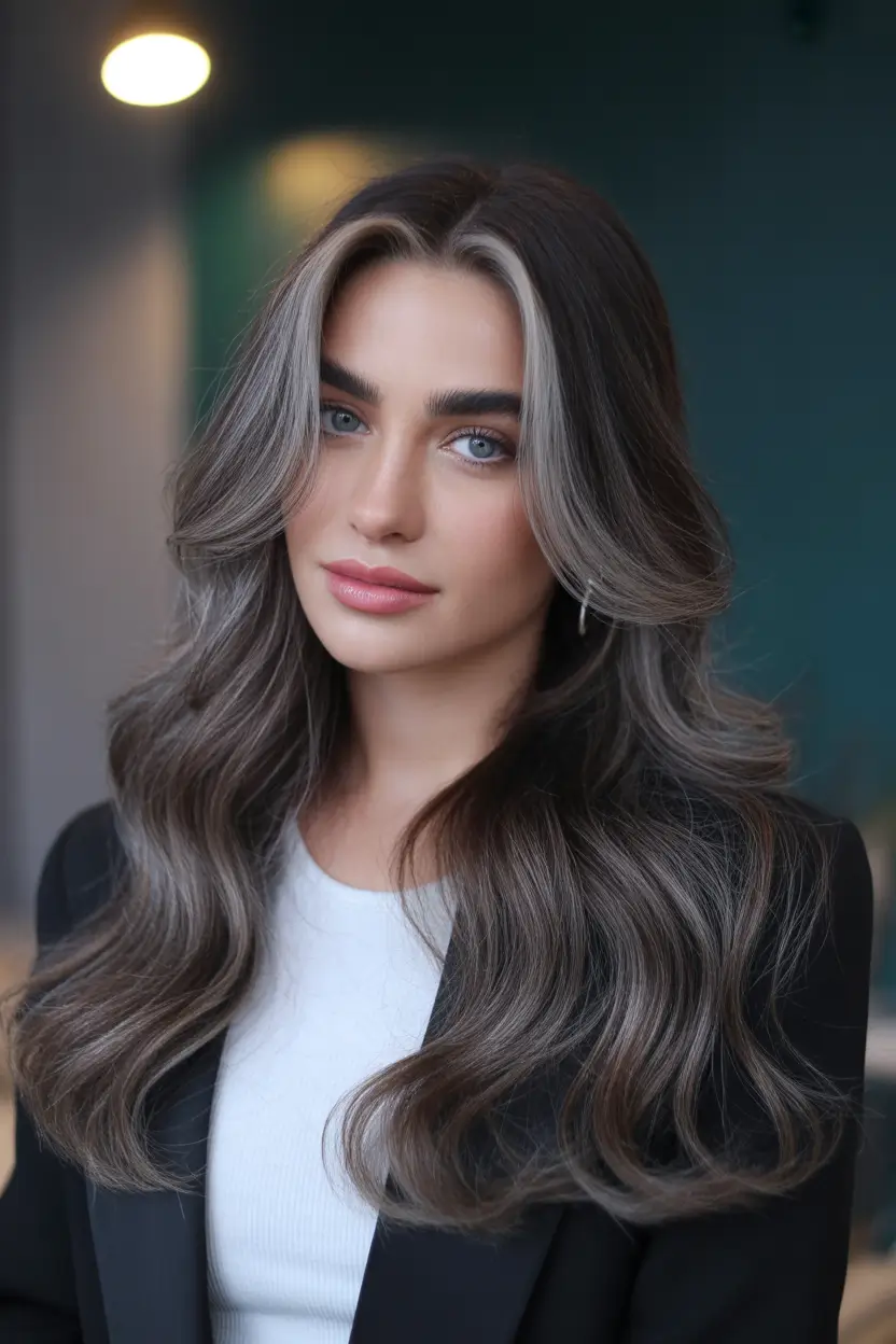 Winter 2025–2026 Hair Colors Highlights Cool Ash Dimension