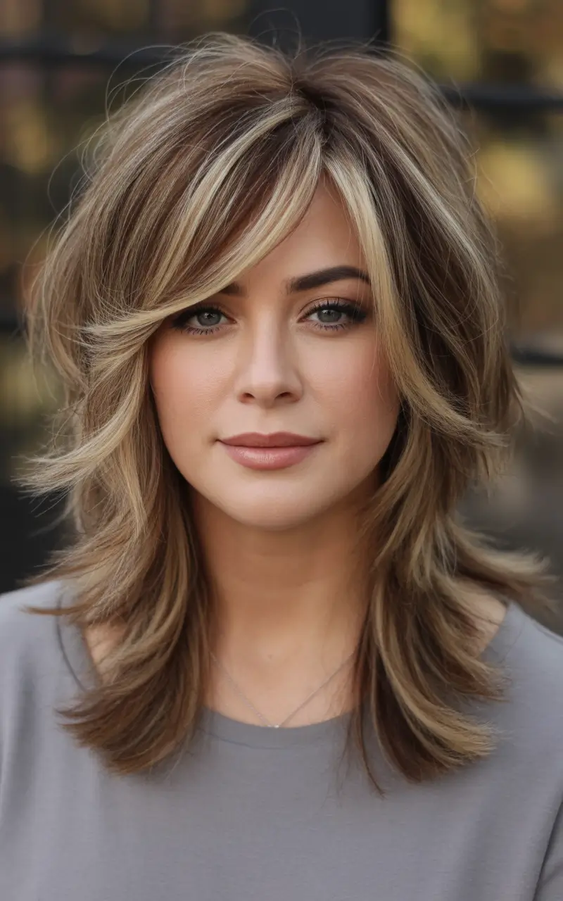 Winter 2025–2026 Hair Colors Highlights Layered Blond Highlights with Texture