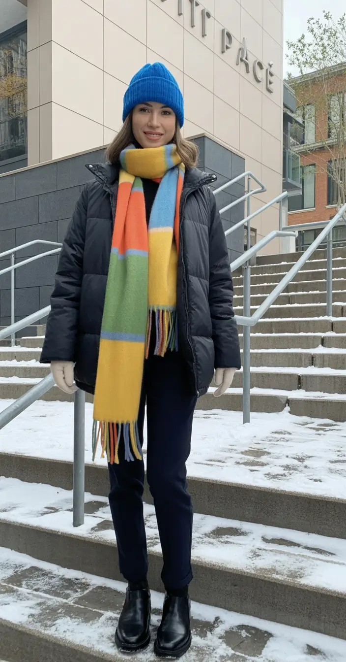 Winter Capsule Wardrobe for Women 2025-2026 Playful Color with Winter Basics