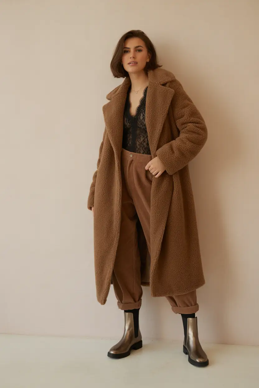 Winter Capsule Wardrobe for Women 2025-2026 Teddy Coat with Effortless Warmth