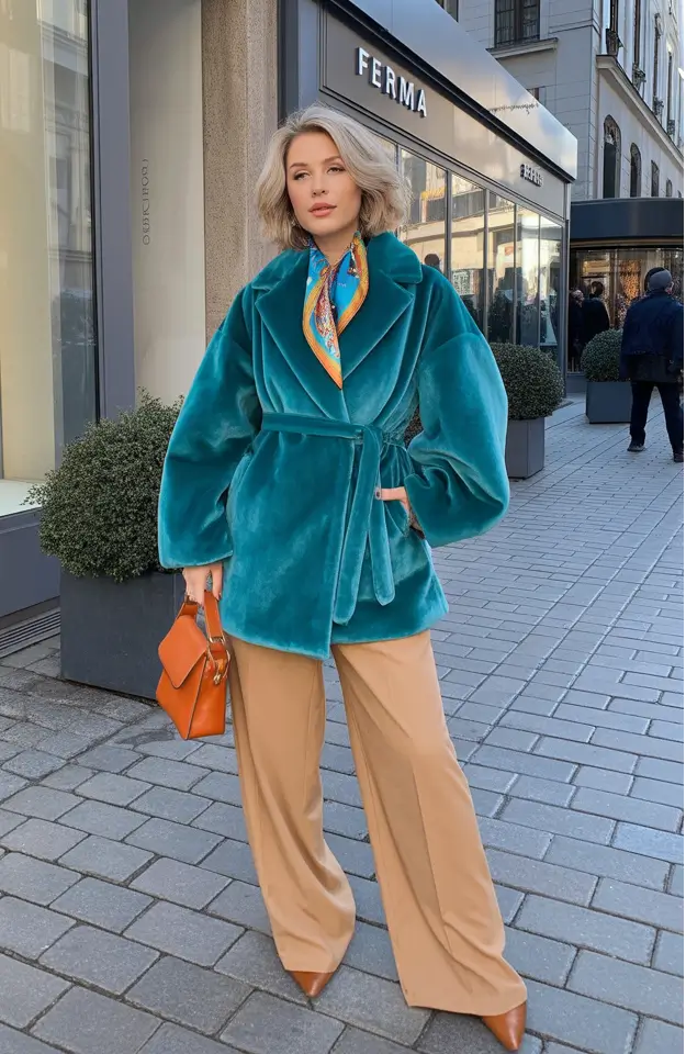 Winter Capsule Wardrobe for Women 2025-2026 Velvet Teal with Golden Accents