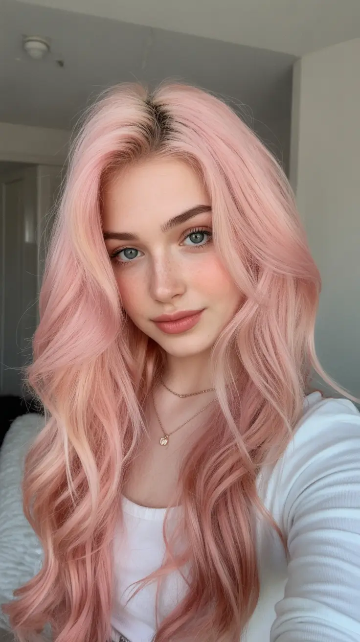 Winter Hair Colors 2025–2026 Trends & Styles Frosted Rose Glow