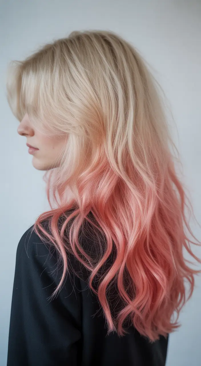 Winter Hair Colors 2025–2026 Trends & Styles Blonde-to-Rose Fade