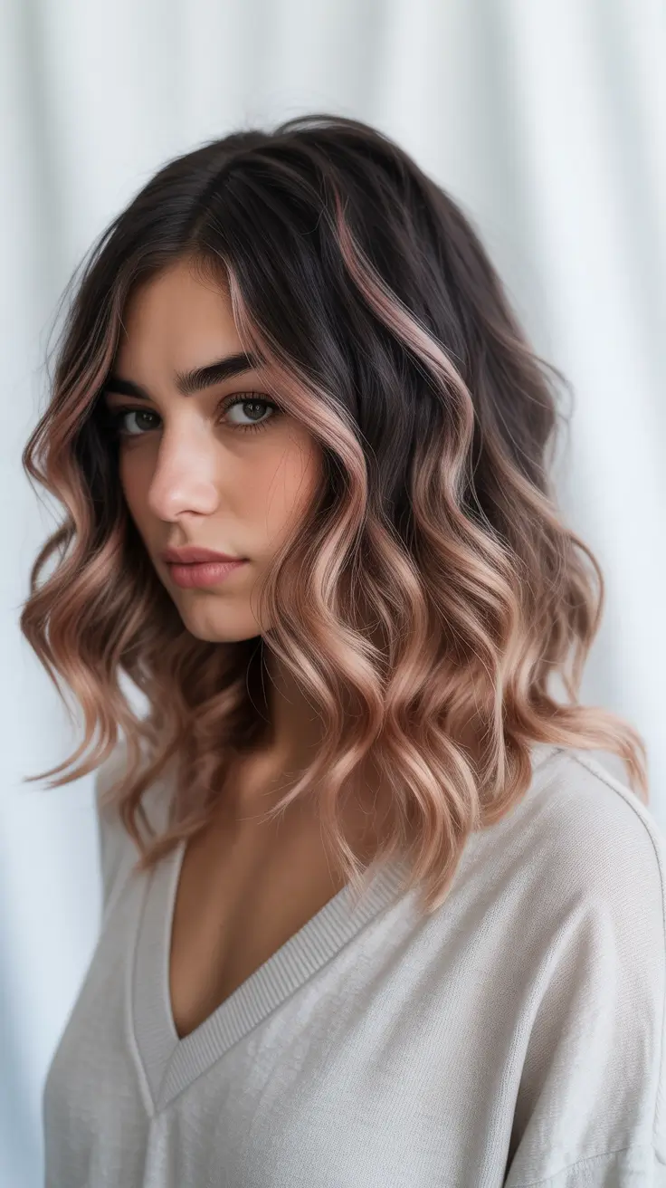 Winter Hair Colors 2025–2026 Trends & Styles Smoky Rose Balayage