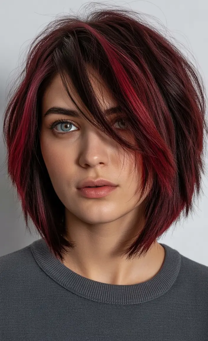 Winter Hair Colors 2025–2026 Trends & Styles Crimson Edge Bob