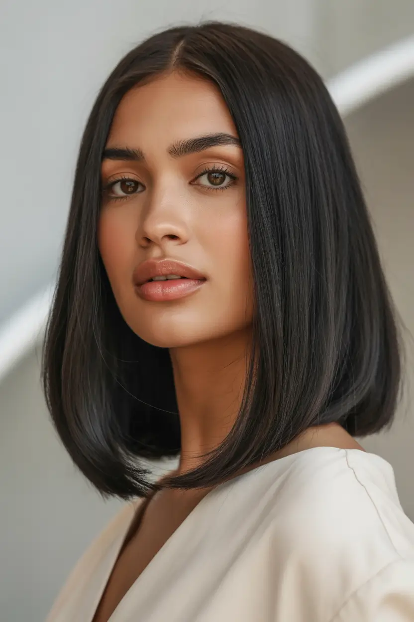 Winter Hair Colors 2025–2026 Trends & Styles Classic Sleek Black Bob