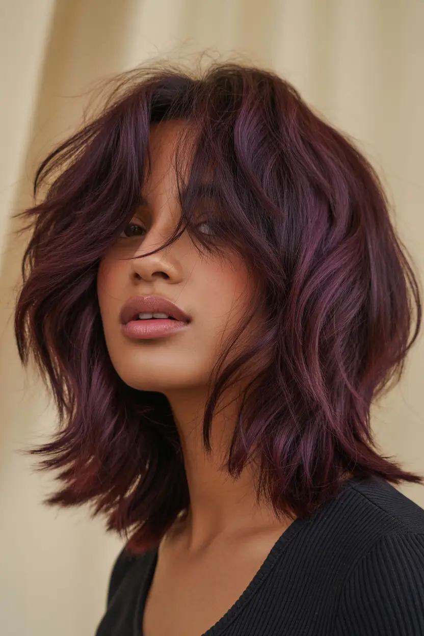 Winter Hair Colors 2025–2026 Trends & Styles Deep Plum Layers