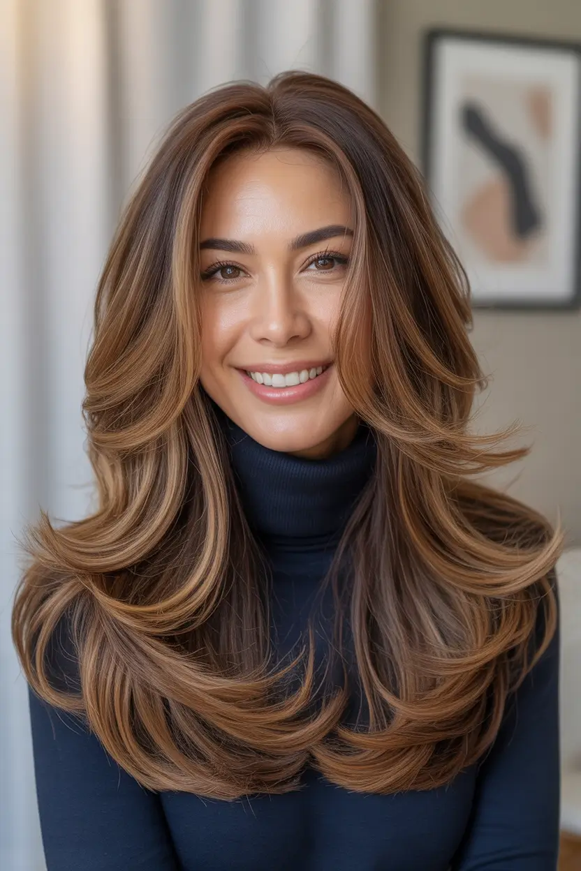 Winter Haircuts 2025–2026 Layered Long Volume
