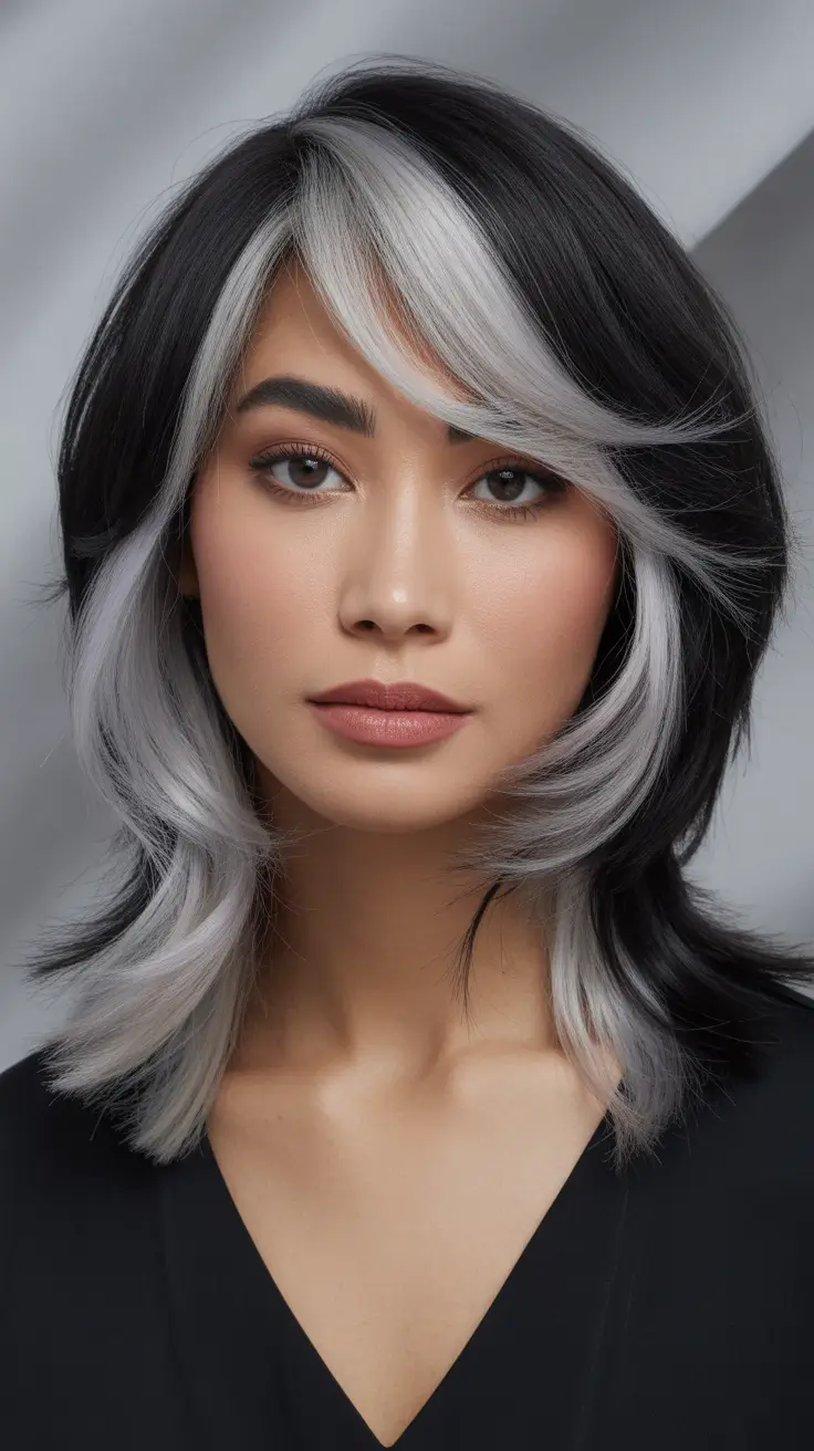 Winter Haircuts 2025–2026 Two-Toned Medium Layers