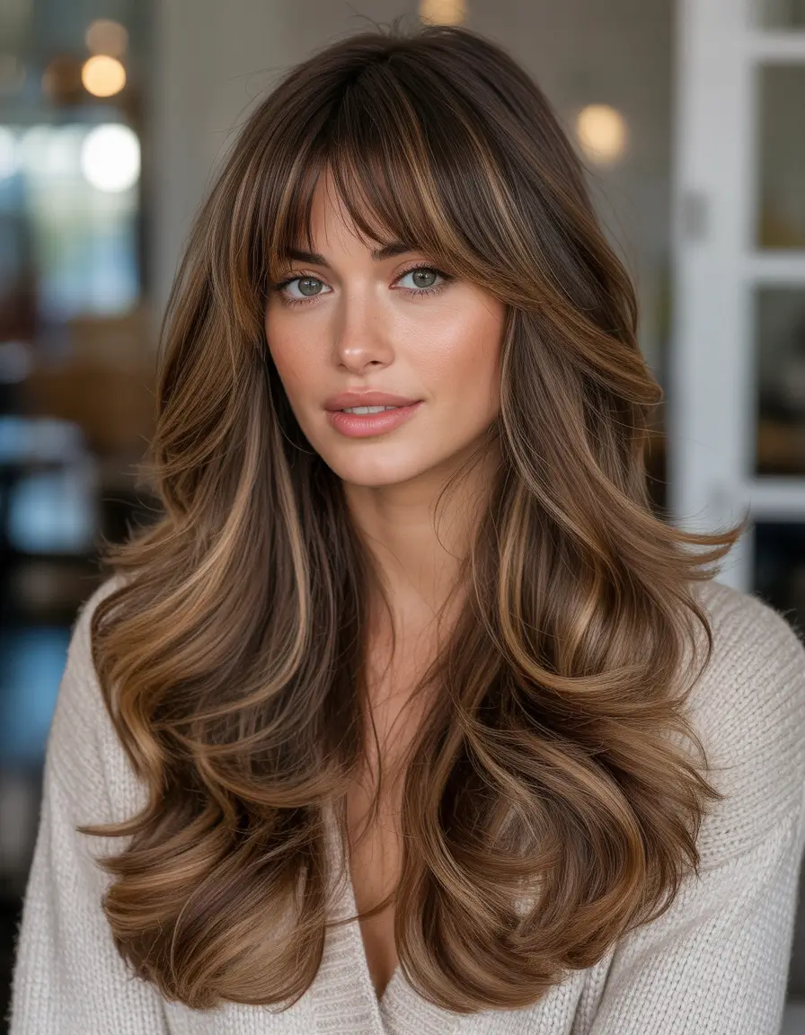 Winter Haircuts 2025–2026 Trends & Styles Dimensional Brunette with Long Layers