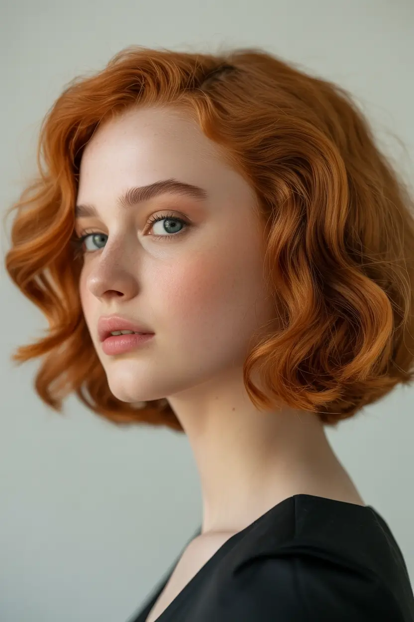 Winter Haircuts 2025–2026 Trends & Styles Retro Ginger Waves