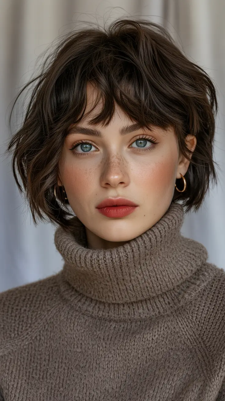 Winter Haircuts 2025–2026 Trends & Styles Soft Tousled Pixie-Bob