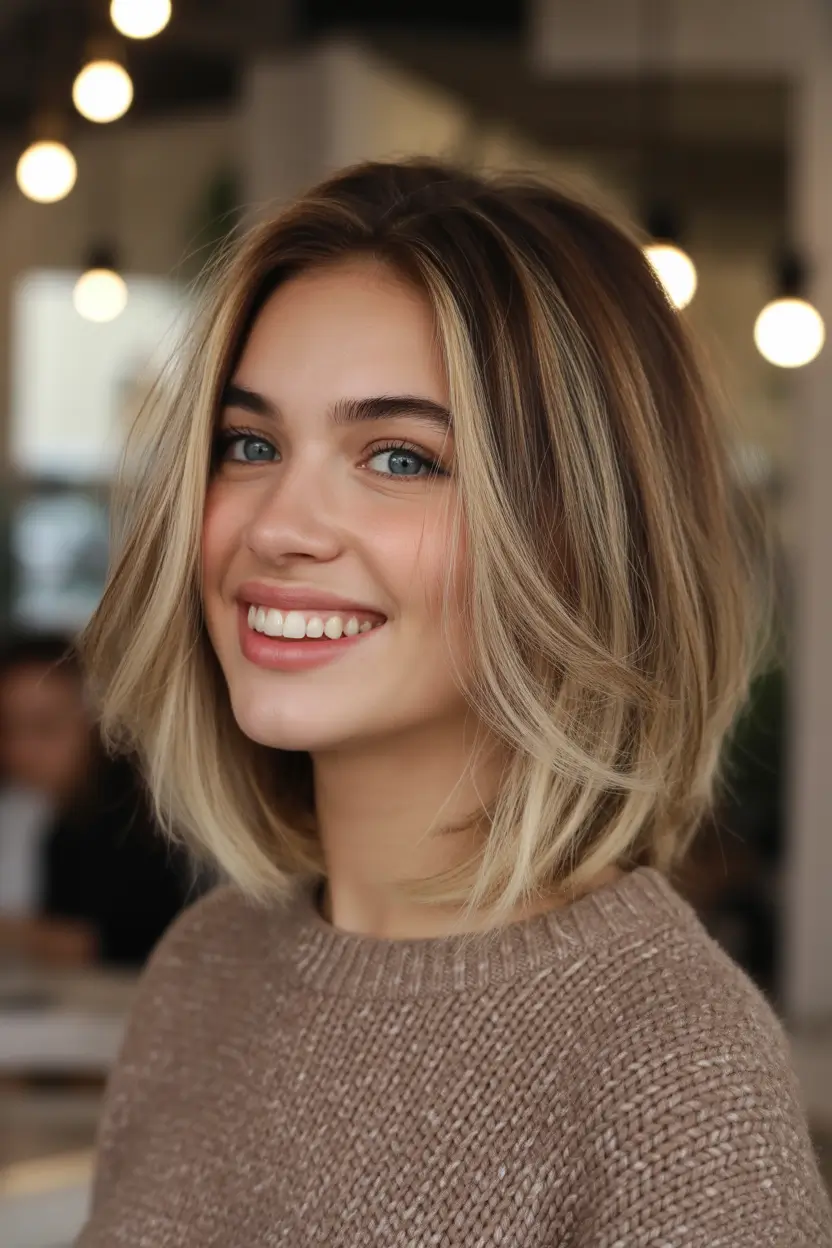 Winter Haircuts 2025–2026 Blended Blonde Bob