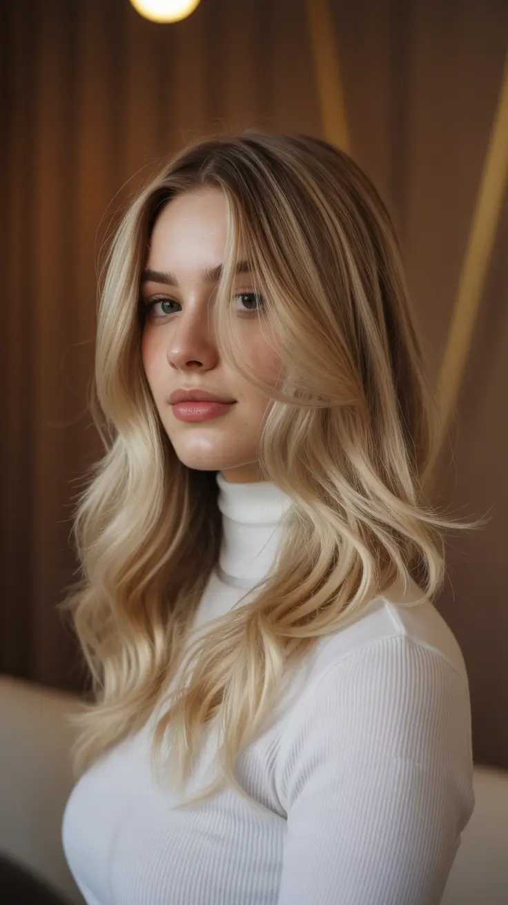 Winter Haircuts 2025–2026 Trends & Styles Soft Long Blonde Waves