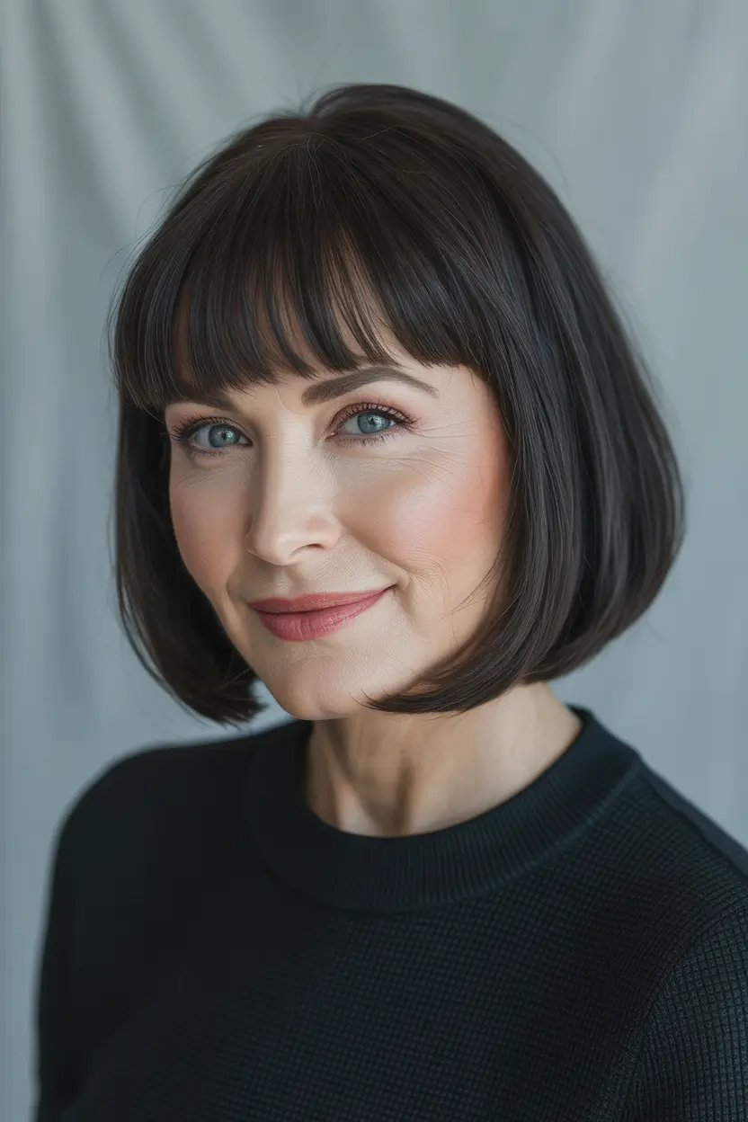 short bob bangs haircut