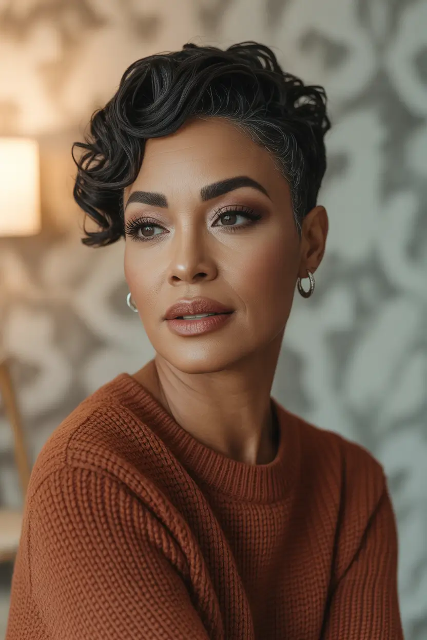 short spiky pixie haircut