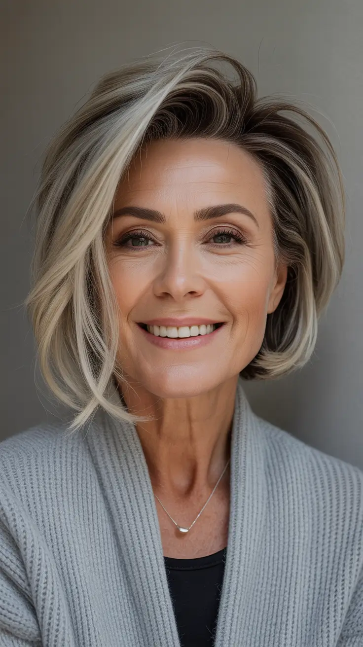 layered bob textured haircut