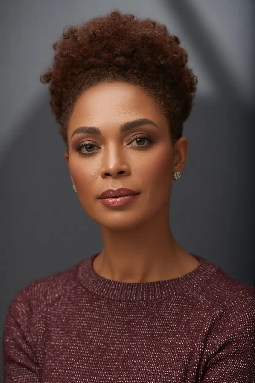 short curly textured haircut