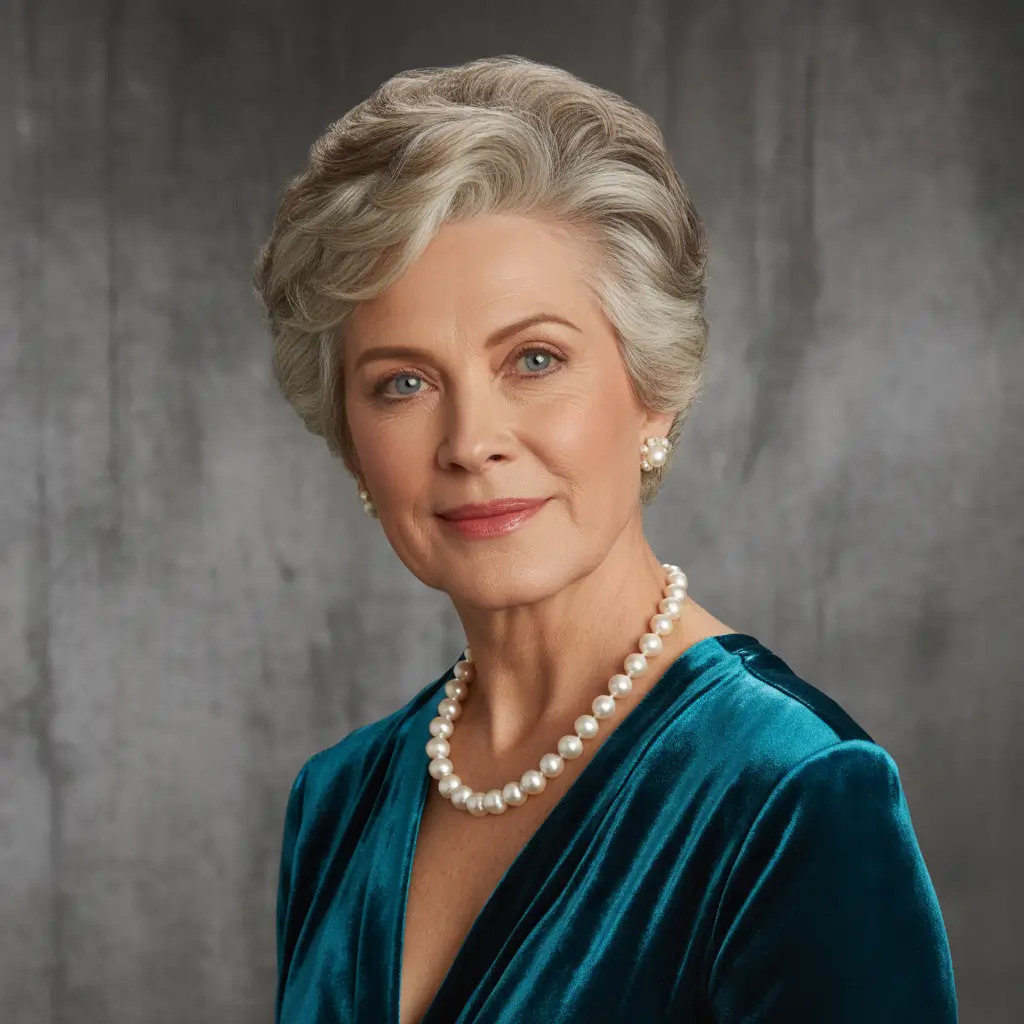 Winter Haircuts and Color for Women Over 60 2025–2026 Elegant Short Curly Hair