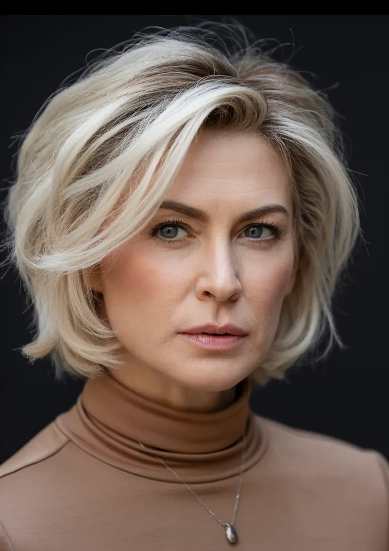 Winter Hairstyles & Hair Color 2025-2026 Textured Bob