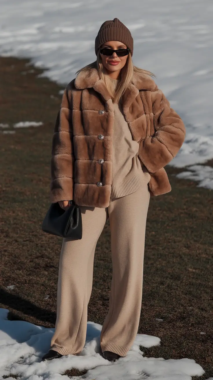 winter outfits aesthetic 2025 / 2026 Winter Knit Harmony