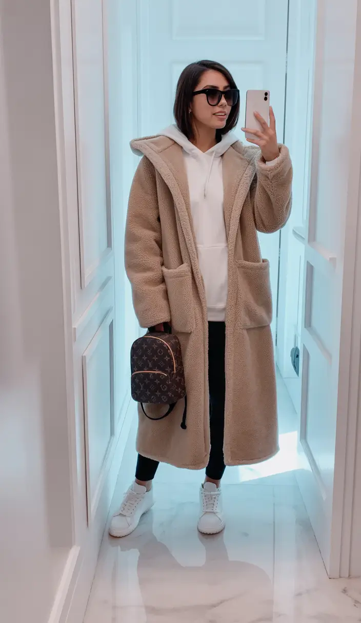 winter outfits aesthetic 2025 / 2026 Teddy Comfort Streetwear